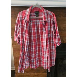 Lot of 2 Scandia Woods Short Sleeve‎ Shirt 100% Cotton XLG TL